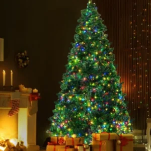 jingle jollys christmas tree 2.1m xmas tree decoration 8 light mode multi colour xm tr e well 7f mc